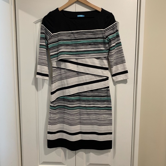 J. McLaughlin Nicola Tiered Striped Dress SMALL